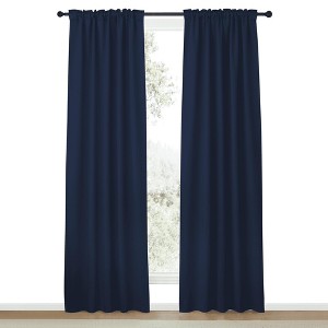 NICETOWN Backtab & Rod Pocket Blackout Thermal Curtain Panels, Set of 2 - 1 of 4
