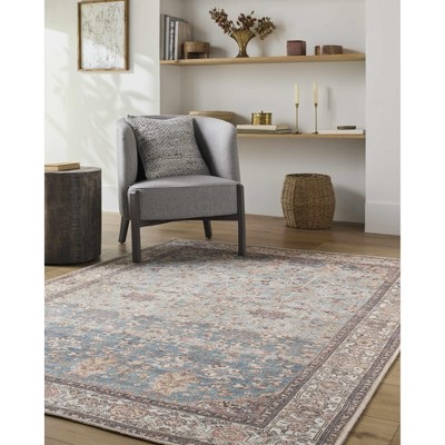 Hauteloom Bahram Vintage Flat Pile Washable Rug