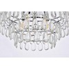 Elegant Lighting Mila 18 inch flush mount in chrome - 4 of 4