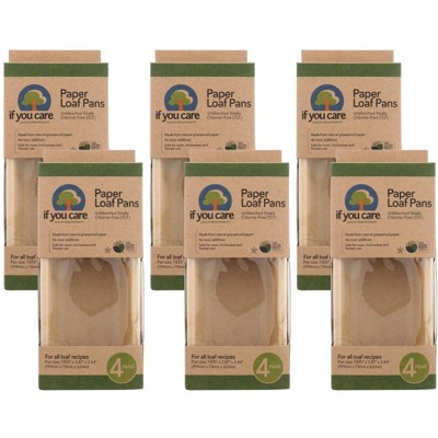 If You Care Paper Loaf Pans - Case of 6/4 ct