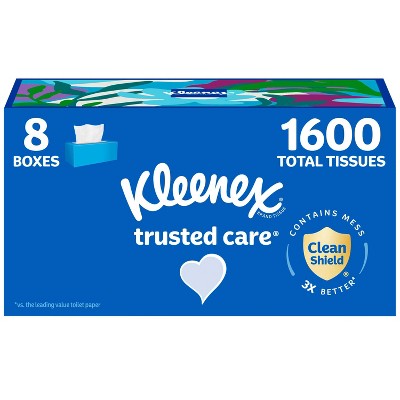 Kleenex Trusted Care Facial Tissue - 8pk/200ct