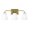 Capital Lighting Brody 3 - Light Vanity in  Aged Brass - 2 of 4