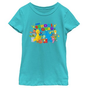 Girl's Sesame Street Pre School Squad T-Shirt - 1 of 4