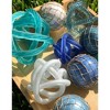 Beachcombers Glass Frosted Knot Dk Blue - 3 of 3