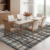 Modern Area Rugs Washable Plaid Floor Cover with Non-Slip Backing - 2 of 4