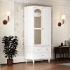 Famapy White Wardrobe with Mirror-Door: Traditional Elegance Meets Contemporary Functionality - 2 of 4