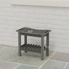ORRD Storage Bench with Handle, Waterproof Shower Stool & Entryway Seat, Non-Slip Pads for Indoor Outdoor Use - 3 of 4