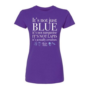 Women's - The Devil Wears Prada - Not Just Blue Fitted Graphic T-Shirt - 1 of 1