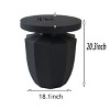 CAVINAS 20" Modern Minimalist Patio End Table,Outdoor Side Table,Patio Furniture,Matte Black Side Table for Indoor&Outdoor Use,220lbs Weight Capacity - 2 of 4