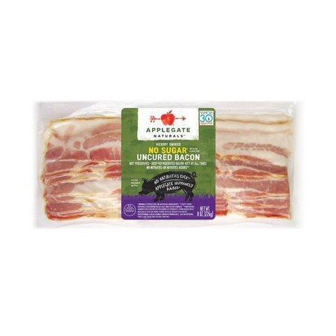 Applegate Natural No Sugar Uncured Bacon - 8oz : Target