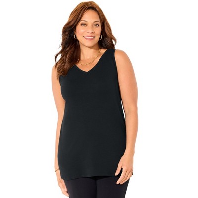 Catherines Women's Plus Size Suprema Studio Reversible Tank