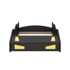 Okak Twin Size Bed Frame, Twin Size Race Car-Shaped Platform Bed with Wheels and Storage for Bedroom - 4 of 4
