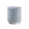 Camber Round Upholstered Ottoman - Linon - image 3 of 4