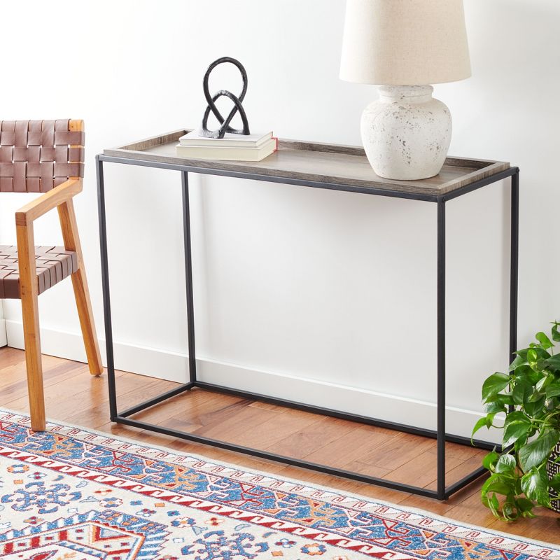 Andey Console Table - Brown/Black - Safavieh., 3 of 10