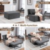 4 in 1 Sleeper Chair, Convertible Sleeper Sofa with Ottoman, Adjustable Backrest - 3 of 4