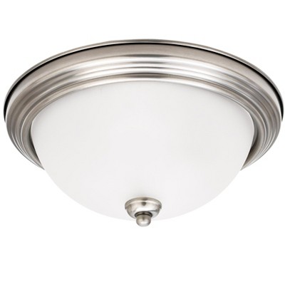 Generation Lighting Geary 3 light Antique Brushed Nickel Ceiling Fixture