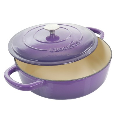 Crock Pot Artisan Enameled Cast Iron Braiser W/Lid, 5 Quart