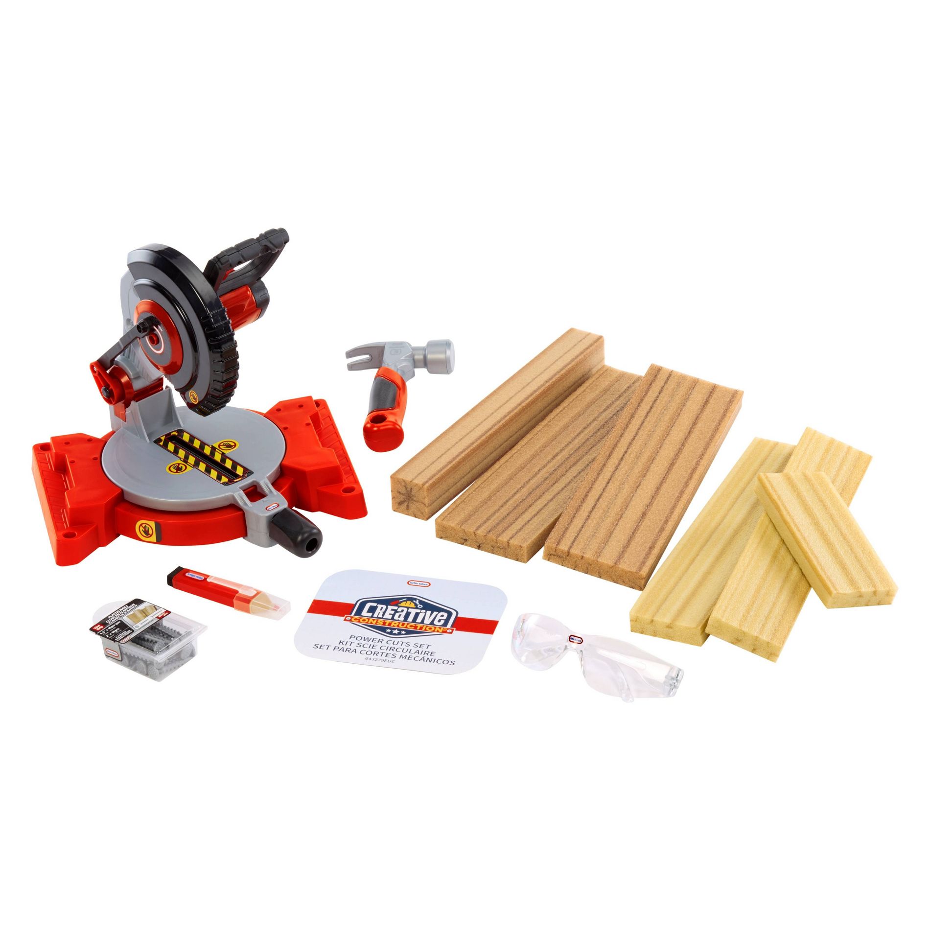Little Tikes Creative Construction Power Cuts Set with 6 Accessories