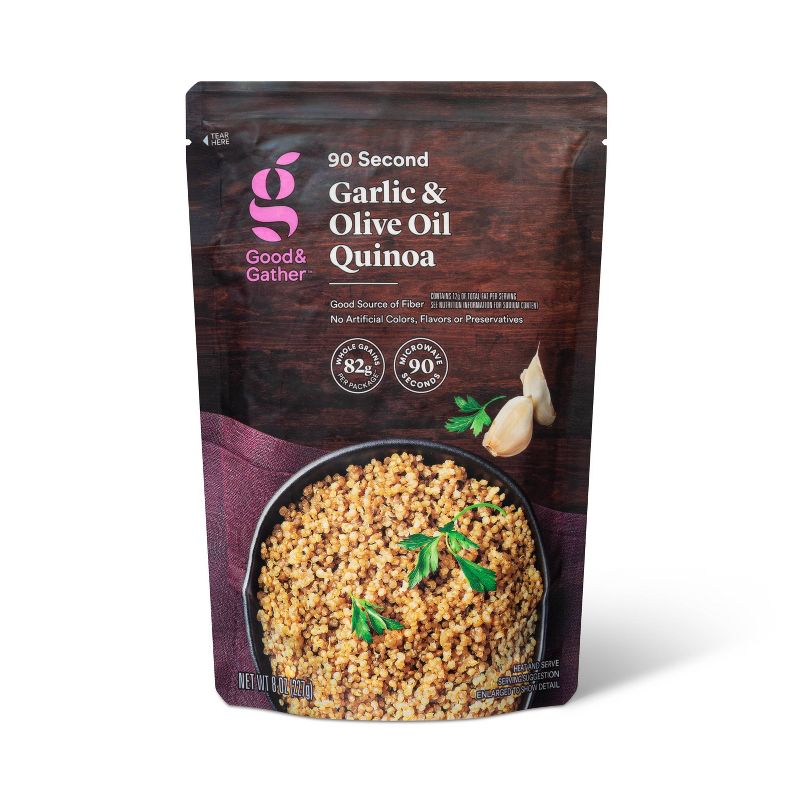 Garlic &#38; Olive Oil Quinoa Microwavable Pouch - 8oz - Good &#38; Gather&#8482;, 1 of 5