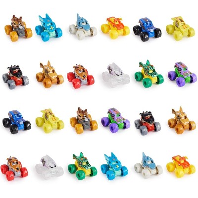 Monster Jam, Official Mini Mystery Collectible Monster Truck 24-Pack (Styles May Vary), 1:87 Scale, Great Gift for Birthday Parties