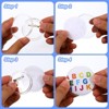 Unique Bargains Acrylic DIY Craft Supplies Office Button Band Pin Badges Clear - 4 of 4