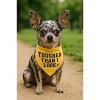 Parisian Pet 'Tougher Than I Look' Bandana - Comfortable, Stylish Yellow Dog & Cat Bandana, Trendy Design - 3 of 4