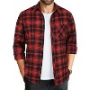 COOFANDY Men's Flannel Plaid Shirts Long Sleeve Button Down Shirts Casual Fall Shirt Jacket - 3 of 4
