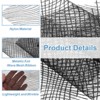 Unique Bargains Sheer Nylon Glitters Wave Mesh Decorative Ribbon Trim 6 Inch 10 Yards - 3 of 4
