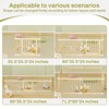APRILSOUL Large Wooden Baby Playpen, Adjustable Gate for Toddler and Babies, Foldable Fence Baby Play Yard with Door - 4 of 4