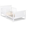 PAGED Toddler Bed Wooden Baby Bed Frame with Reversible Panel and 4 Side Guardrails for Bedroom - 4 of 4