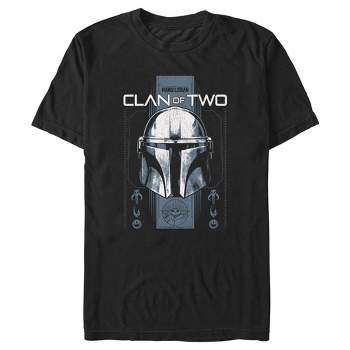 Men\'s Star The 2x Is Wars: Mandalorian Logo Helmet - Large - Target : Way Black The T-shirt This