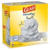 Glad ForceFlexPlus Tall Kitchen Drawstring Trash Bags - 13 Gallon White Trash Bag - OdorShield - 100ct - image 3 of 4