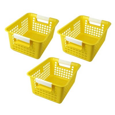 Romanoff Tattle® Book Basket, Yellow, Pack of 3