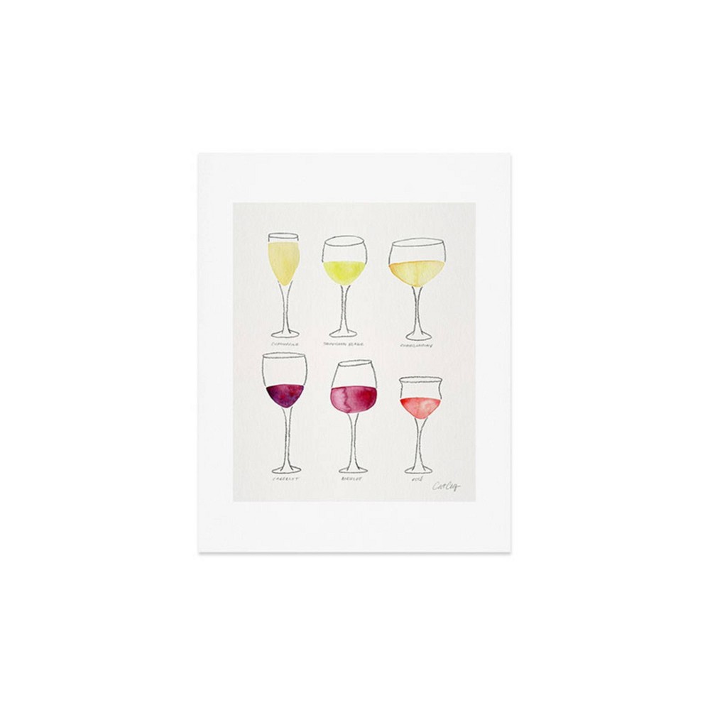 Photos - Wallpaper Deny Designs 11"x14" Cat Coquillette Wine Collection Unframed Art Print