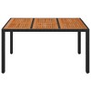 vidaXL Table Outdoor Patio Wicker Side Table for Balcony Porch Poly Rattan - 3 of 4