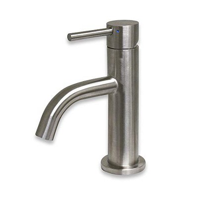 ALFI Waterhaus Solid Stainless Steel, Single Lever Small Lavatory Faucet