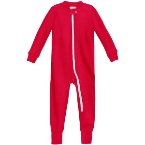 City Threads USA-Made Organic Cotton Super-Soft Footless Zip Footie - 1 of 4