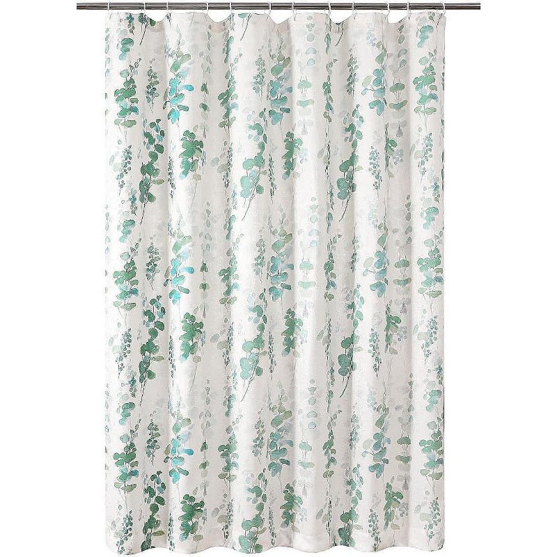 Kate Aurora Angelique Watercolor Floral Fabric Shower Curtain - Standard Size, 3 of 8