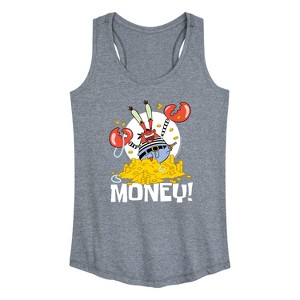 Women's - SpongeBob SquarePants - Mr. Krabs Money Graphic Racerback Tank - 1 of 4