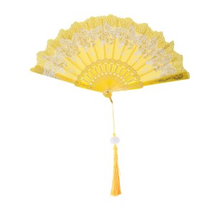 Unique Bargains Butterfly with Tassel Folding Fan 1 Pc - 1 of 4