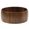 Gibson Home Laurelton 3 Piece Large 13" Acacia Wood Salad Serving Bowl Set w/ 2 Serving Tools - 2 of 4