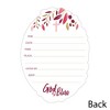 Big Dot of Happiness First Communion Pink Elegant Cross - Shaped Fill-in Invitations - Religious Party Invitation Cards with Envelopes - Set of 12 - 3 of 4