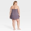 Women's Luxury Collection Shadow Striped Satin Pajama Chemise - Auden™ - 2 of 3