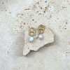 Adornia 14k Gold Plated Freshwater Pearl Mariner Link Drop Earrings - 3 of 4