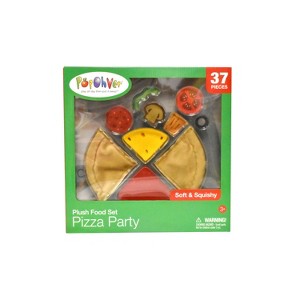 PopOhVer Plush Food Pizza Party Set - 37 Pieces - 1 of 3