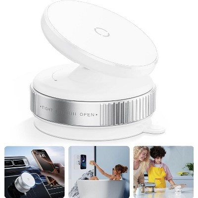 TruAIR White Vacuum Suction Cup Phone Mount