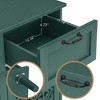 BAOURE American Style 2-Door, 2-Drawer Storage Cabinet, Dark Green Multi-Functional Furniture for Bedroom, Living Room - 3 of 4