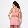 Women's French Terry Slim Fit Deep V-Neck Tank Top - Wild Fable™ - 3 of 4