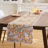 Reversible Purple Striped Table Runner - Threshold™ - 2 of 3
