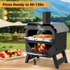 Tangkula 12" Outdoor Pizza Oven w/ Pizza Stone Pizza Peel & Oxford Cloth Cover - 3 of 4